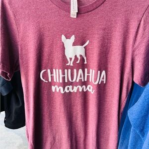Bella Canvas Mauve 'Chihuahua Mama' Short Sleeve Tee